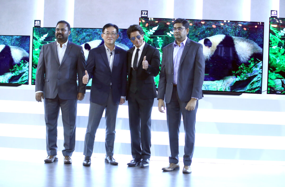 Shah Rukh Khan  at LG OLED TV Series Launch in New Delhi.