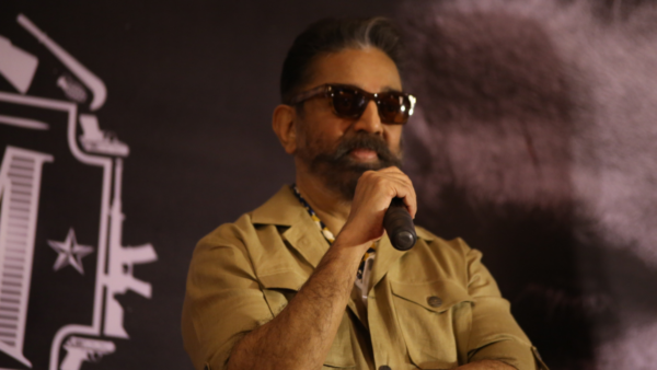 Kamal Hassan during a press conference for Vikram Hitlist in New Delhi.